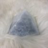 Blue Calcite Crystal Pyramid Carving - 2.75"